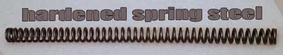 Hardened steel compression spring
